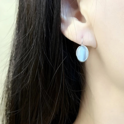 Oval Drop Earrings