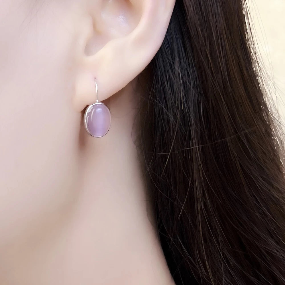 Oval Drop Earrings