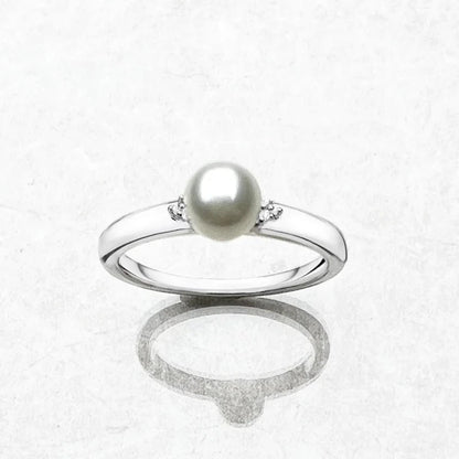 Pearl & Zircon Ring